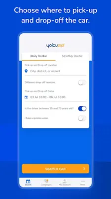 Yolcu360 - Car Rental android App screenshot 2